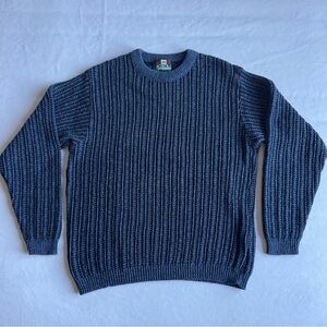 Vintage Navy Cable Knit Sweater